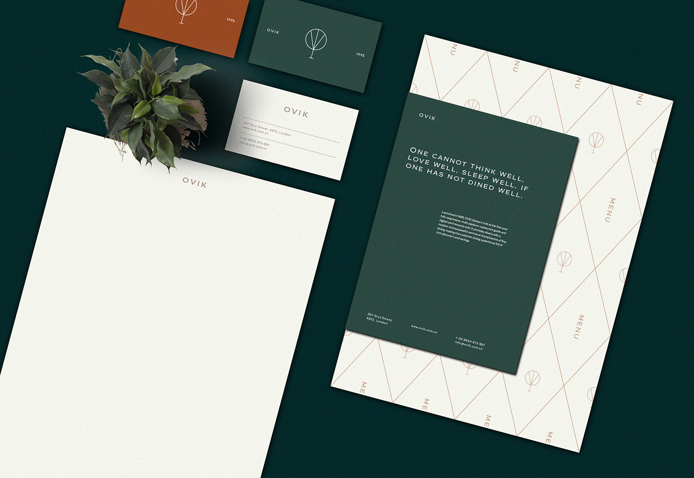 OVIK Luxury Restaurant Branding cover image