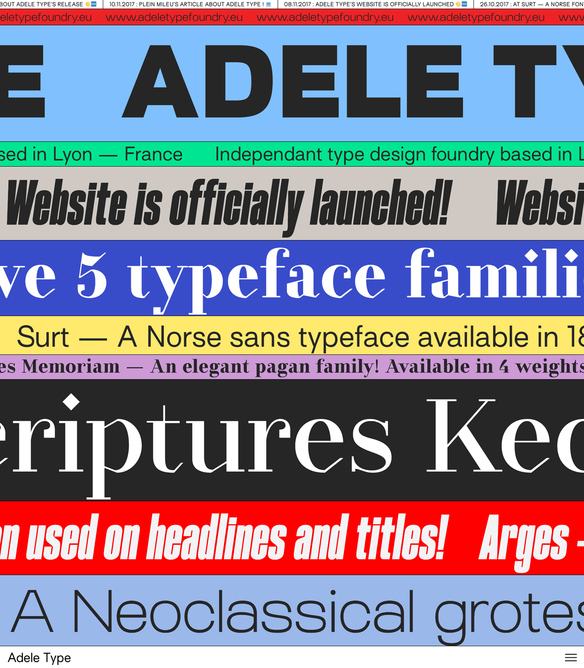 Adele Type Foundry cover image
