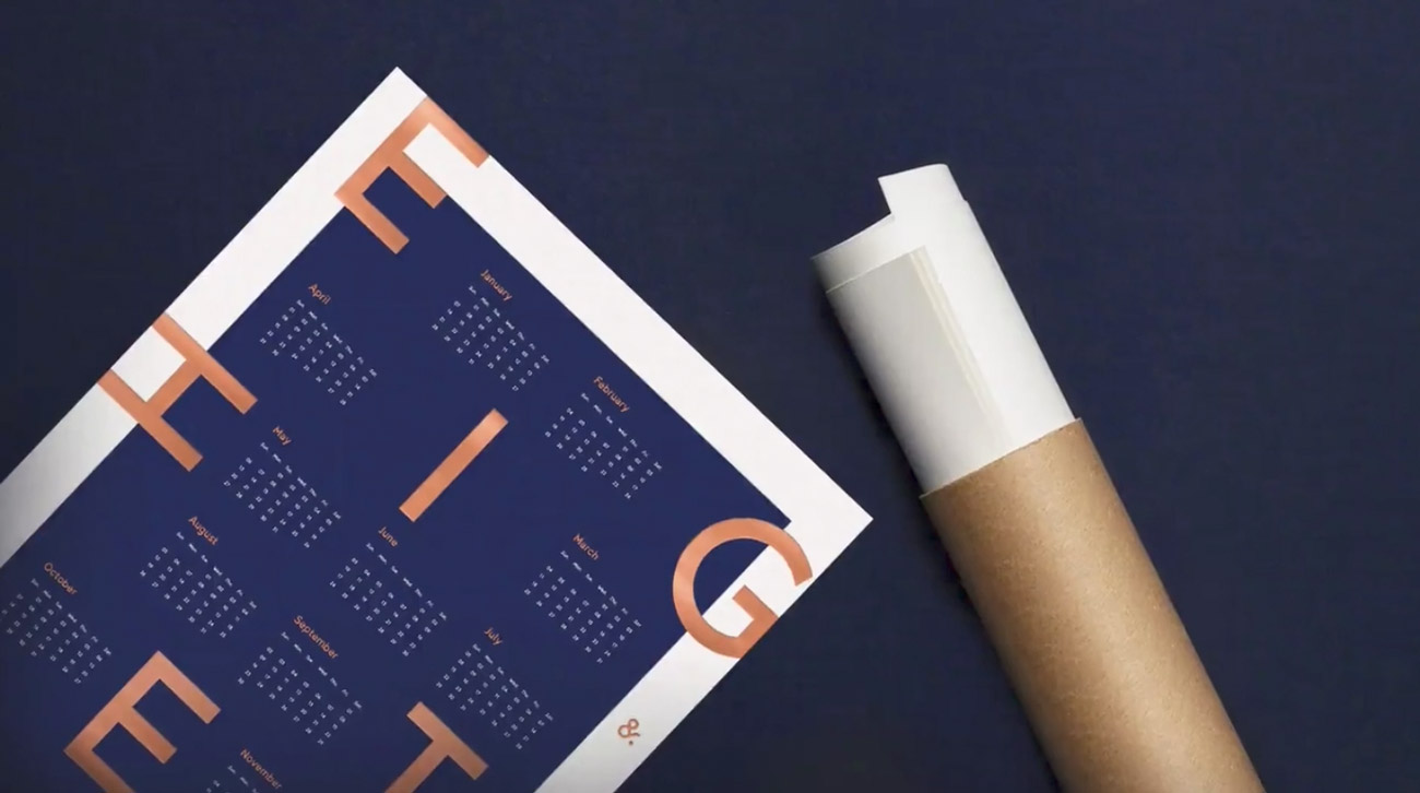 2018 Letterpress Calendar cover image