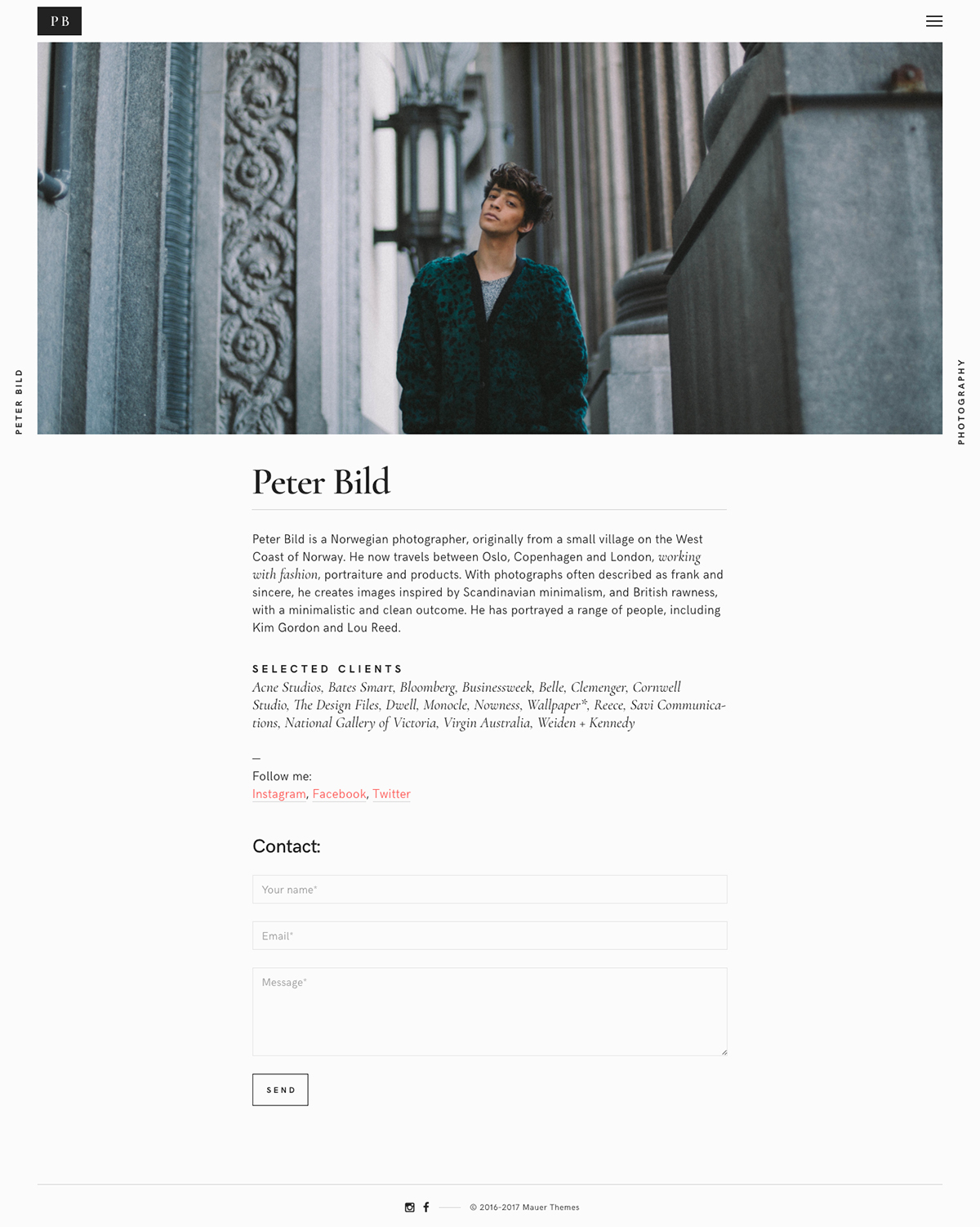 Bild — WordPress Photography theme cover image