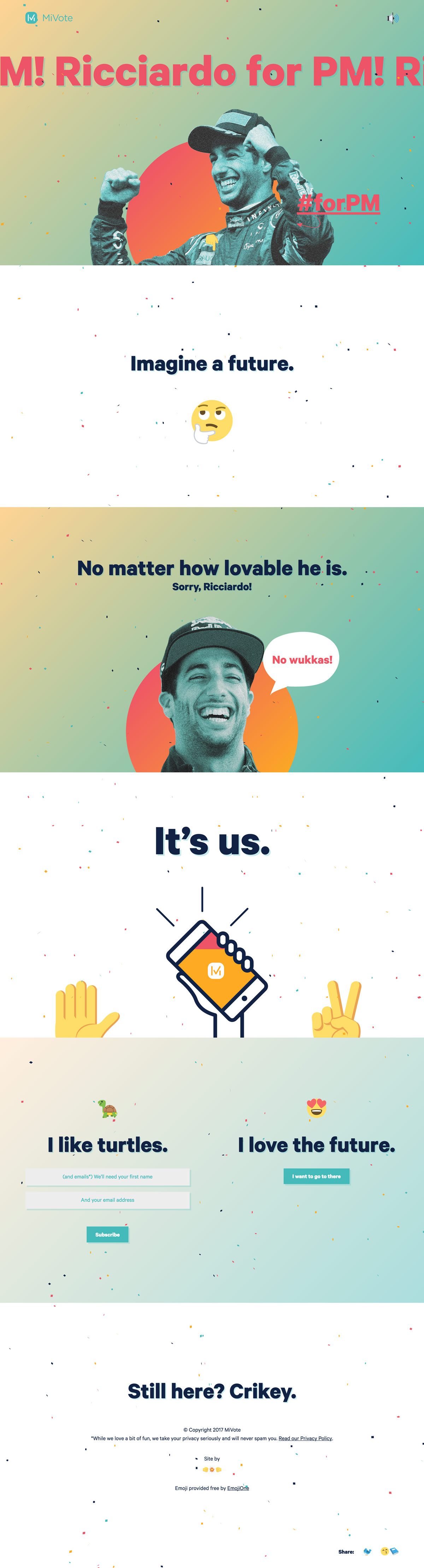 Ricciardo for PM! cover image
