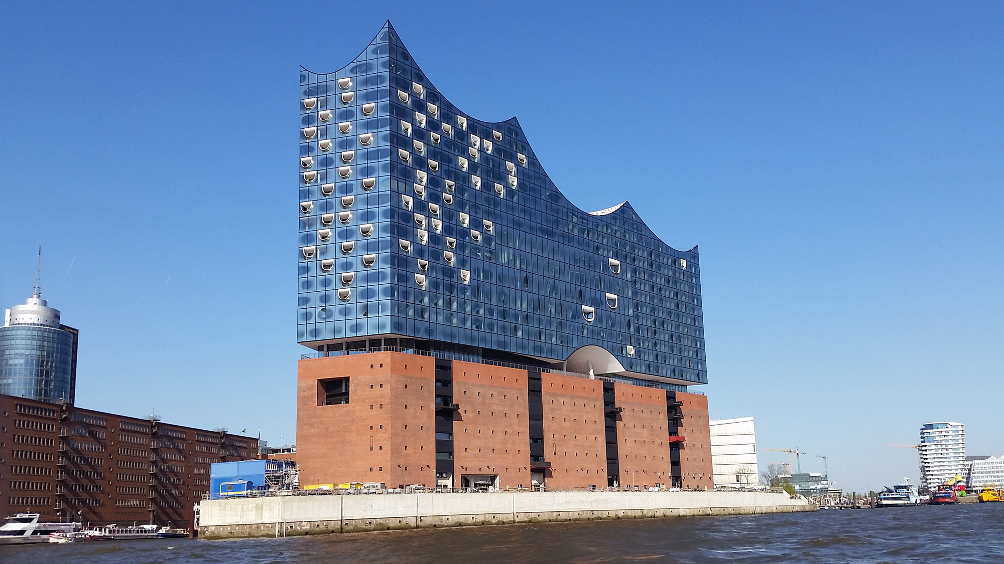Empty Elbphilharmonie captured by drone cover image
