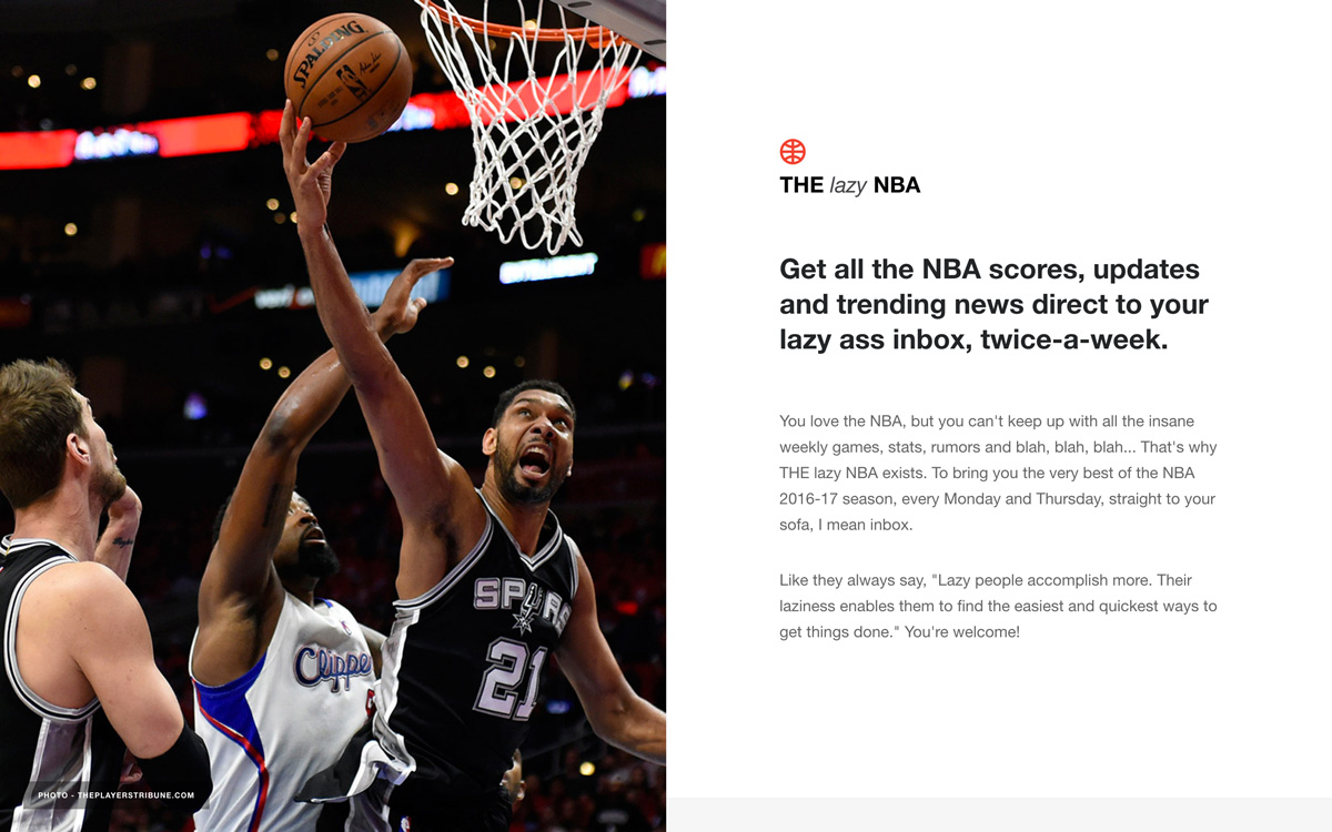 THE lazy NBA cover image