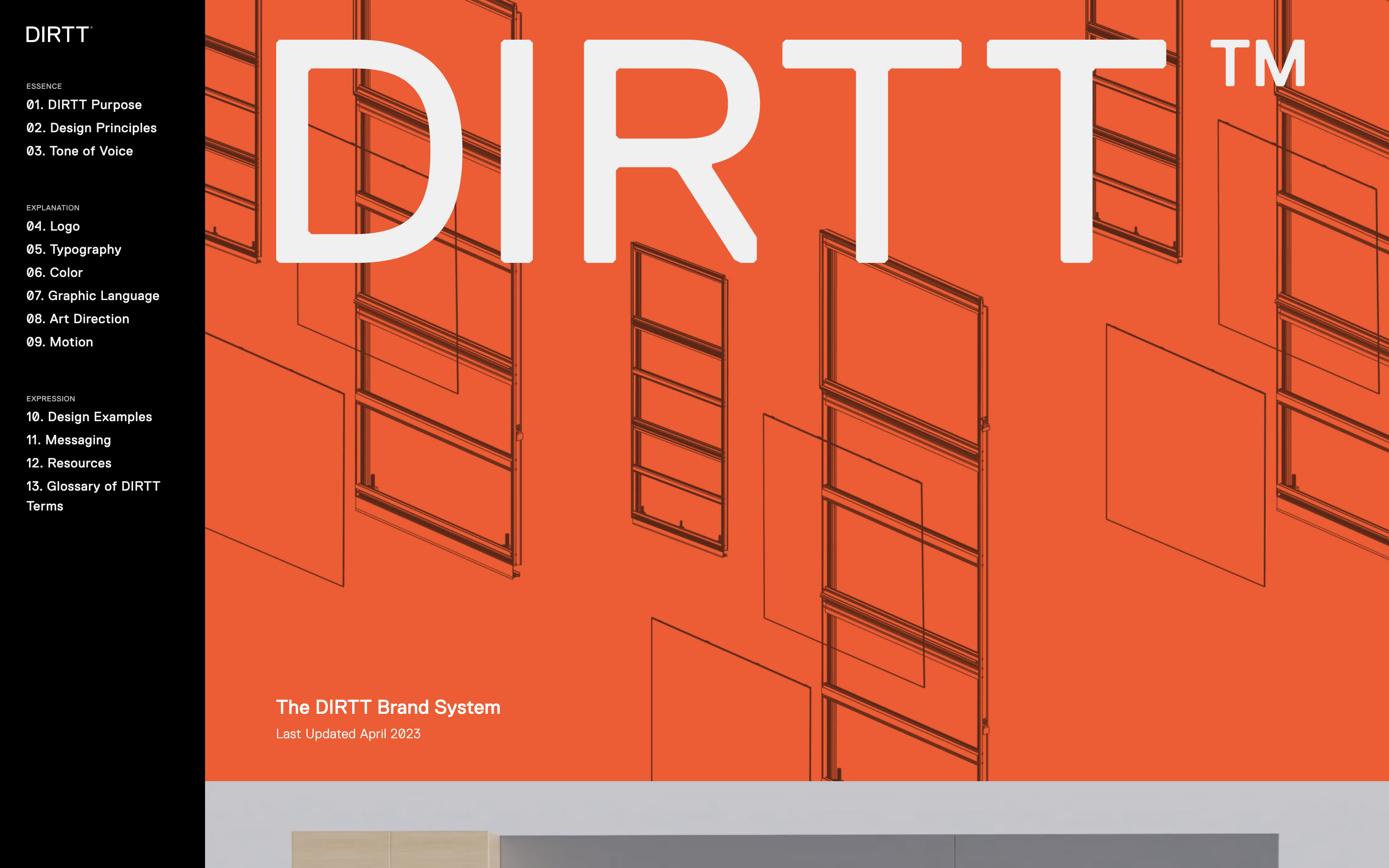 DIRTT Brand guidelines cover image