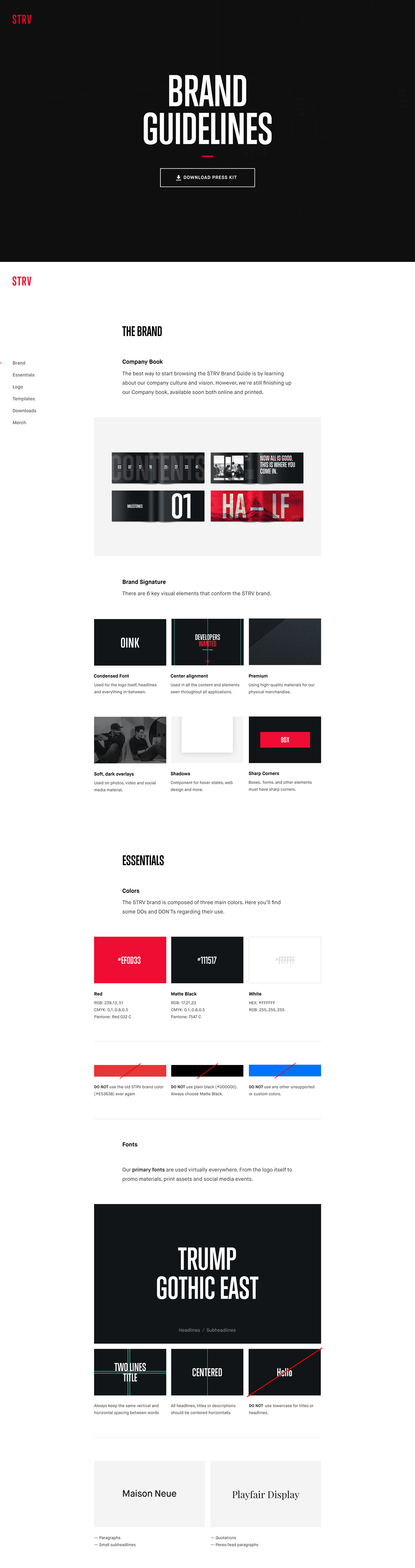 STRV Brand Guidelines cover image