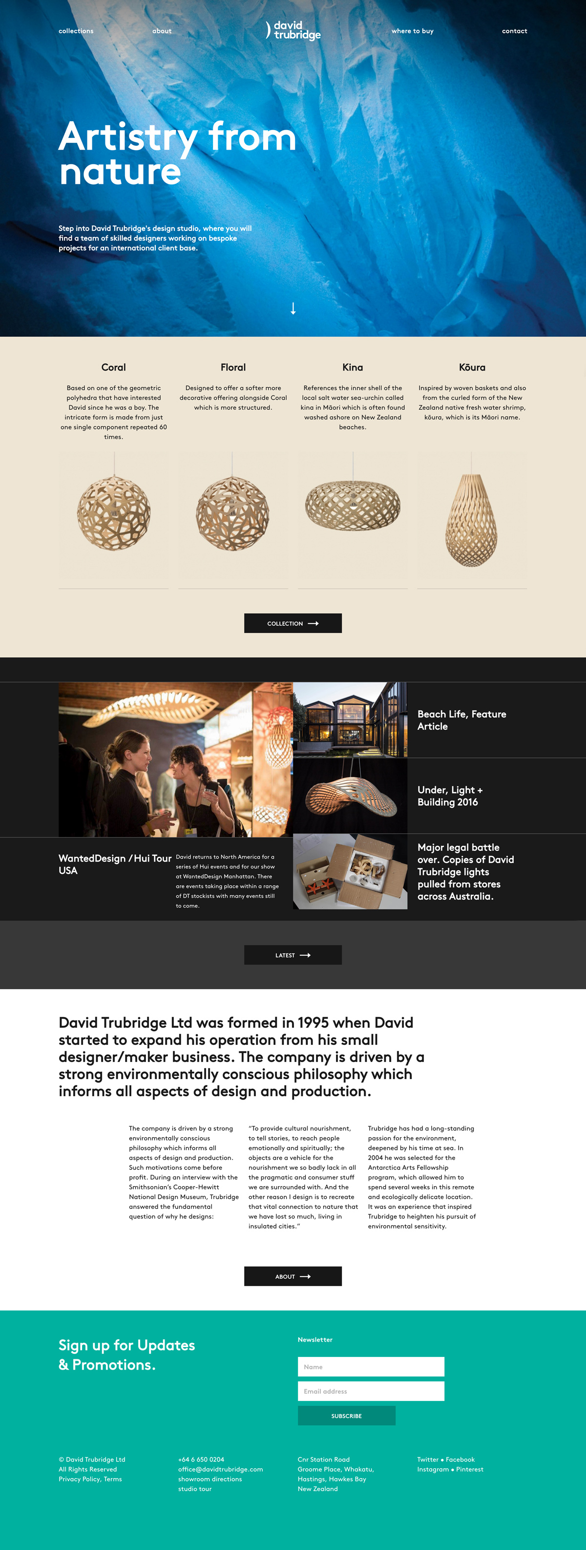 David Trubridge cover image
