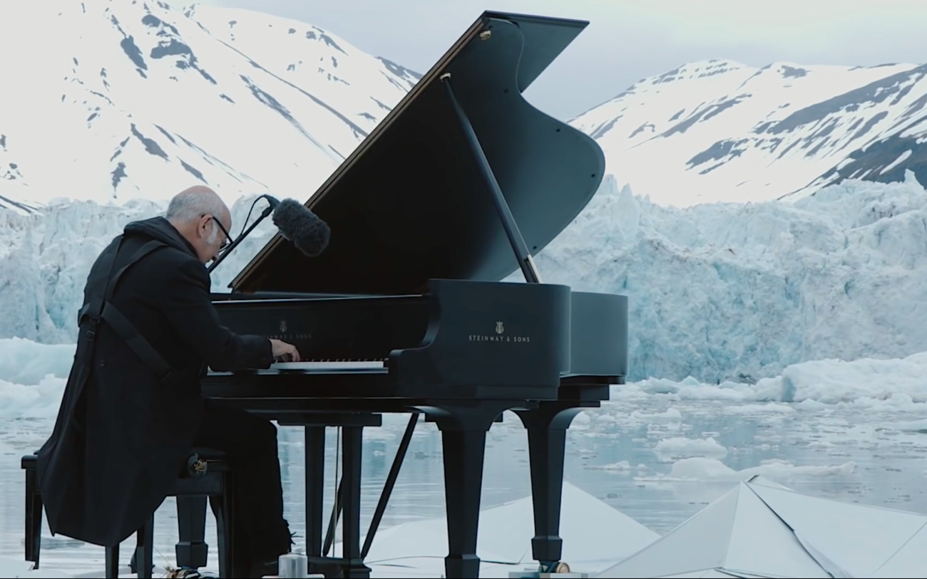 Pianist Ludovico Einaudi on the Arctic Ocean cover image
