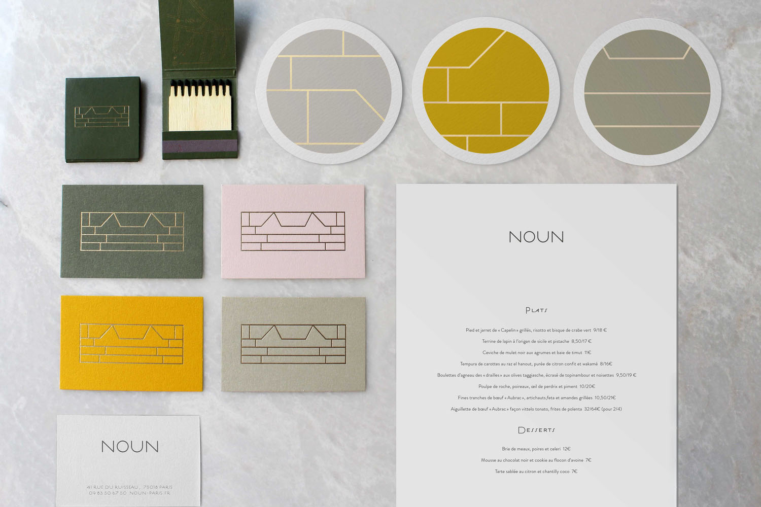 Noun restaurant branding cover image