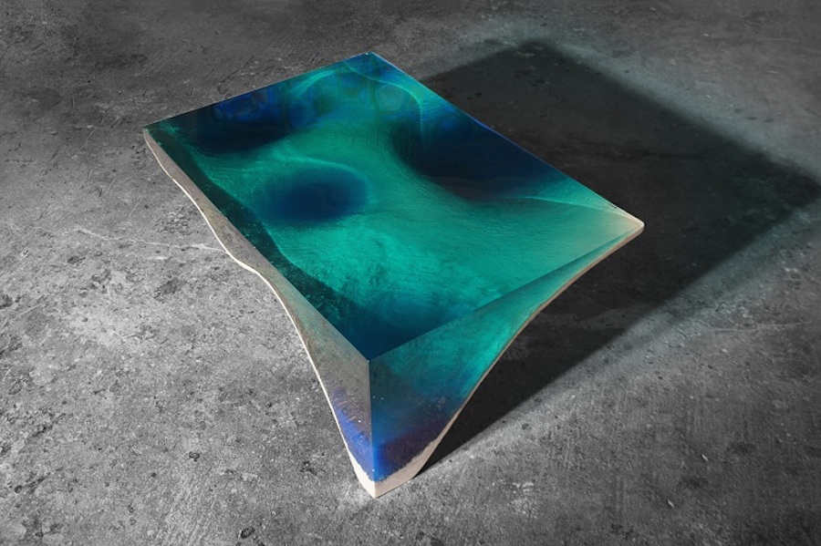 Del Mare acrylic & marble table cover image