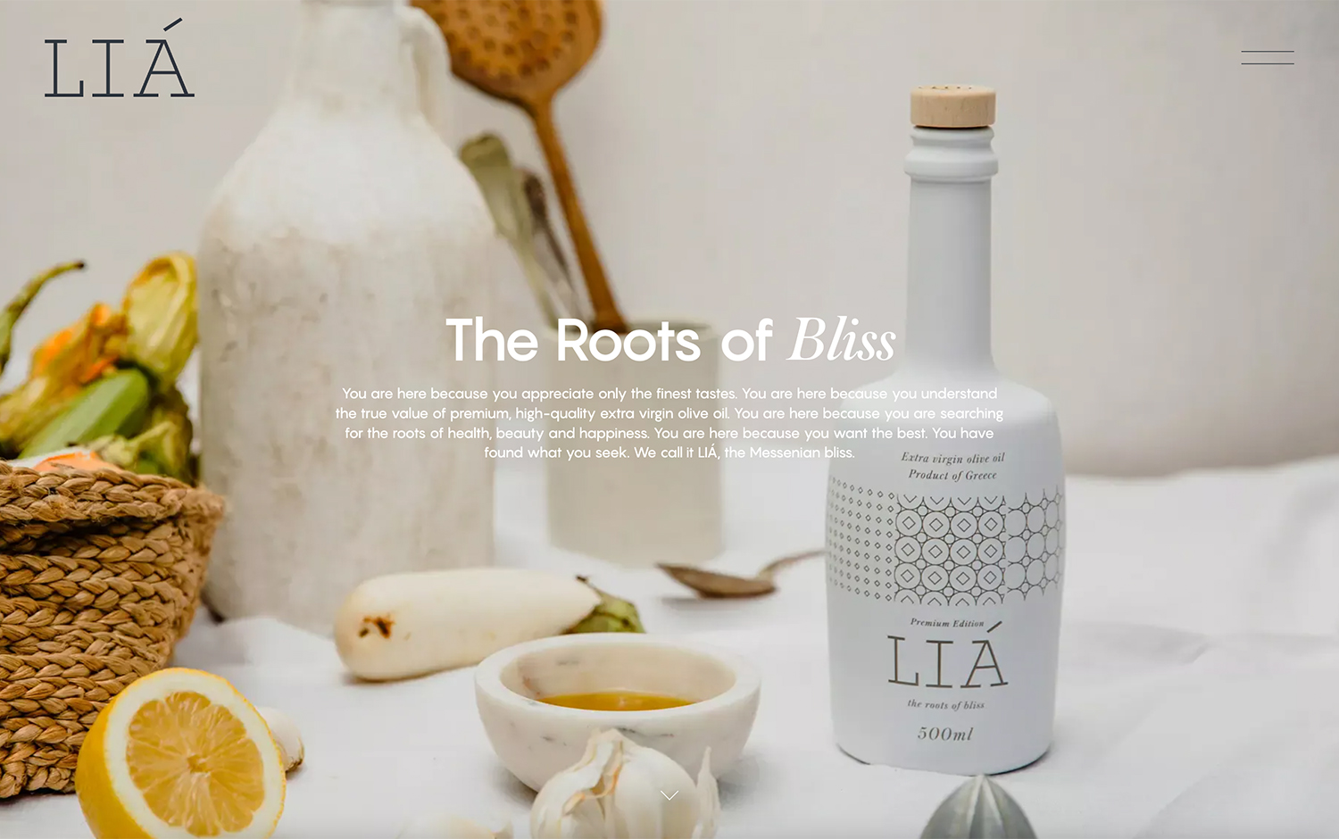 LIÁ premium virgin olive oil cover image