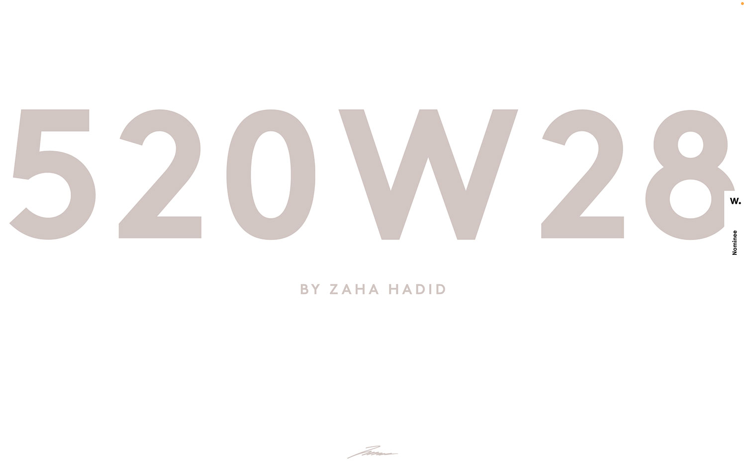 Zaha Hadid's 520W28 cover image