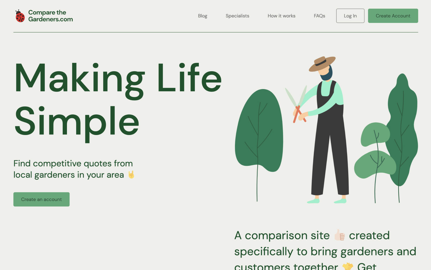 Compare the Gardeners cover image