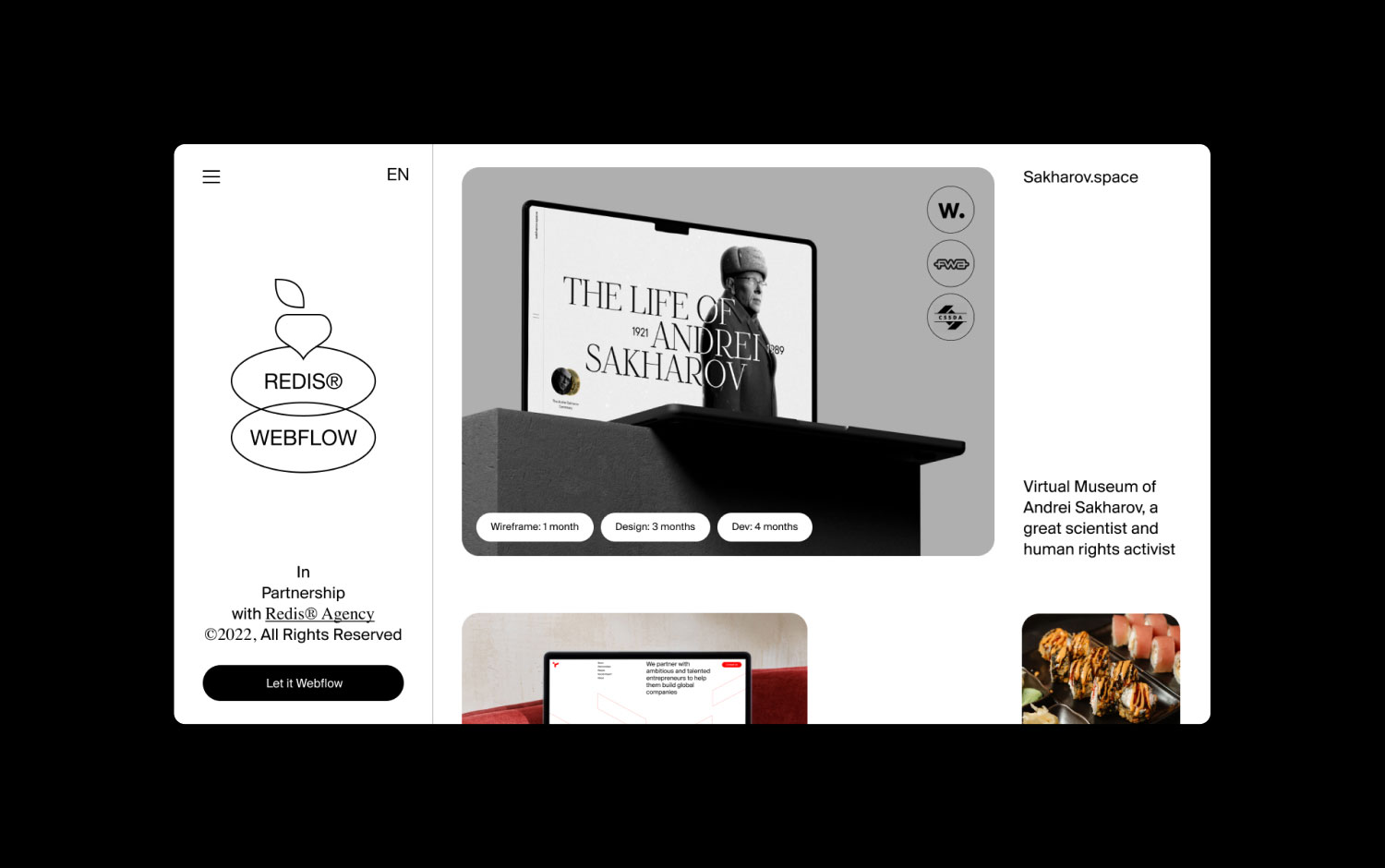 Webflow Redis Agency cover image