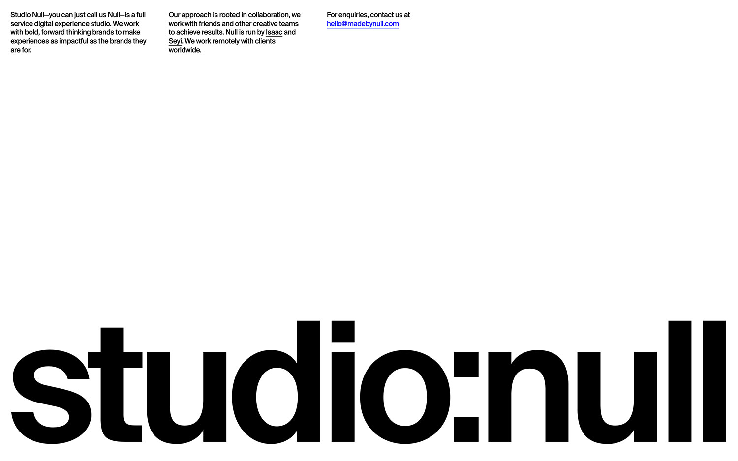 Studio Null cover image