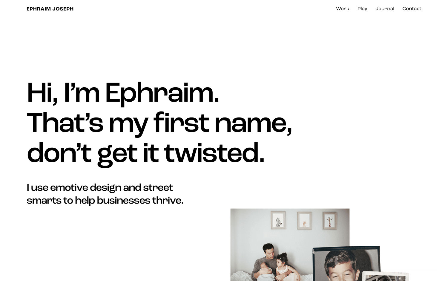 Ephraim Joseph Portfolio cover image