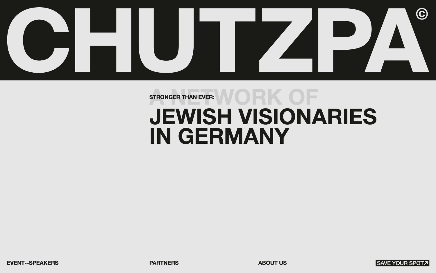 CHUTZPA cover image