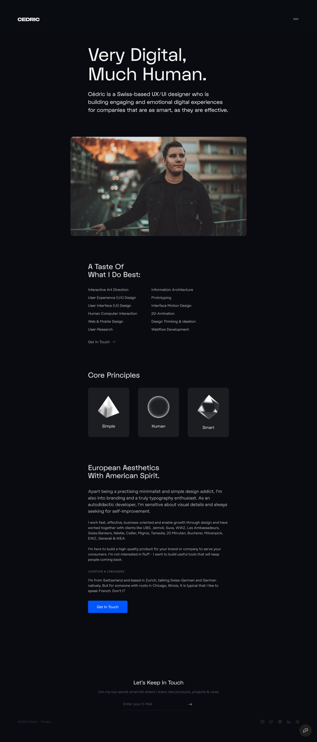 Cédric Moore – UX/UI Designer cover image