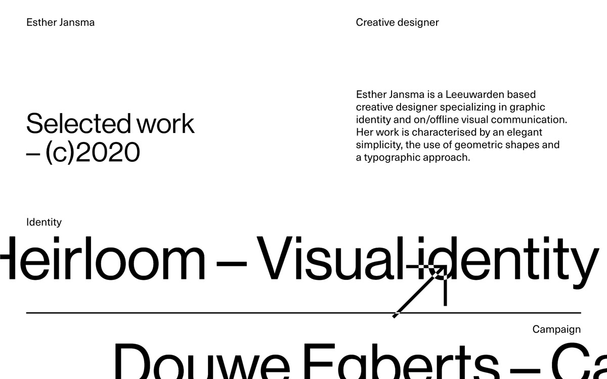 Esther Jansma - Portfolio cover image