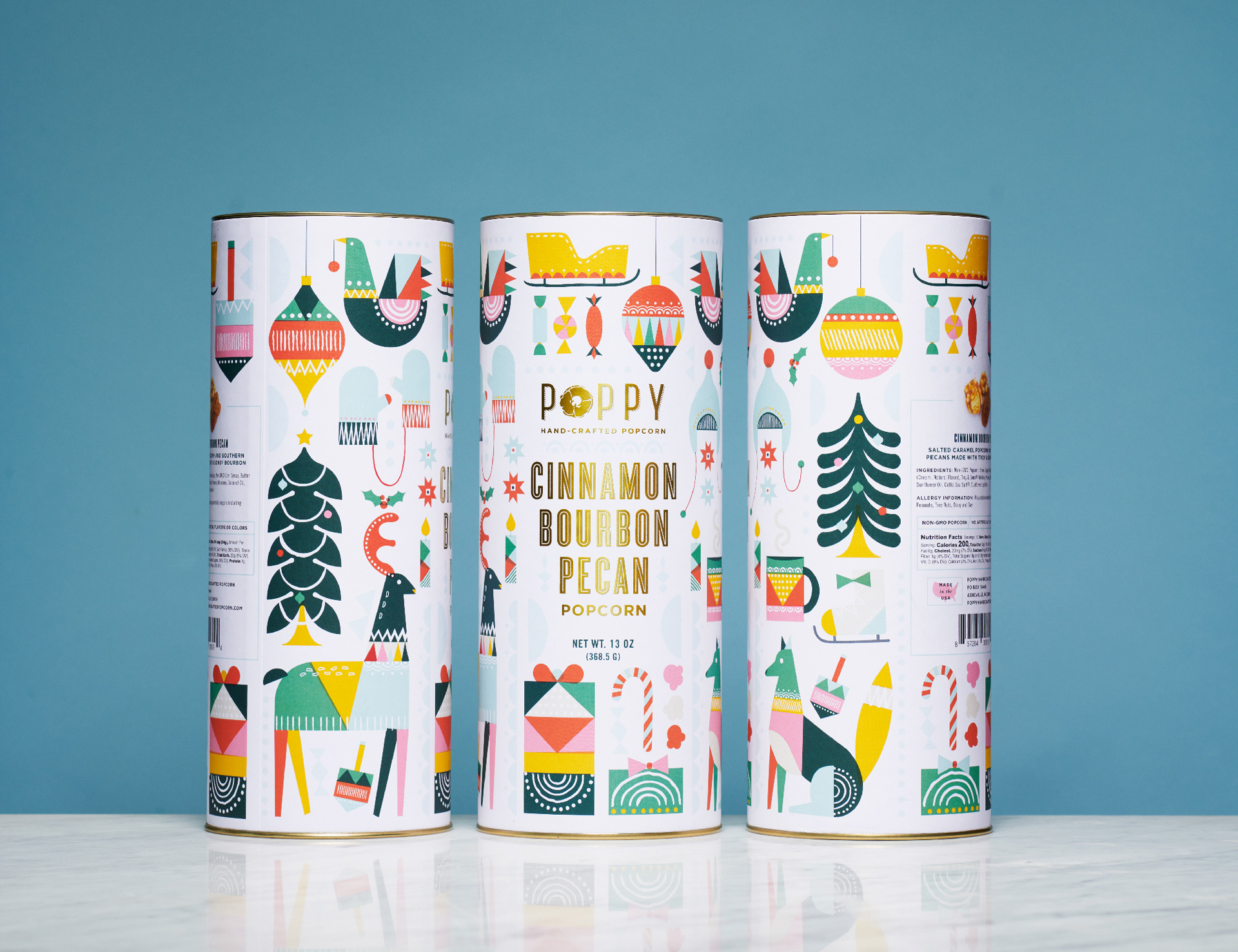 Gourmet Popcorn Holiday Packaging cover image