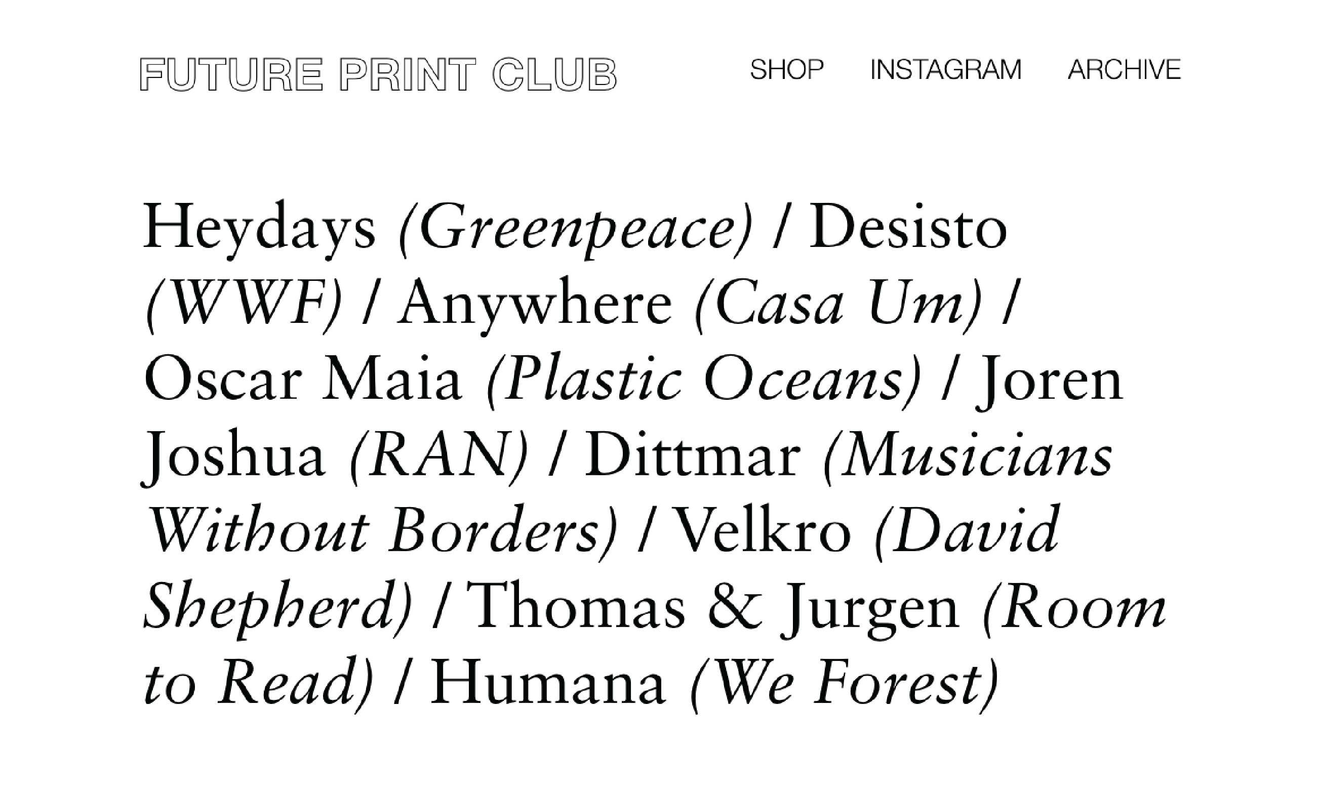 Future Print Club cover image