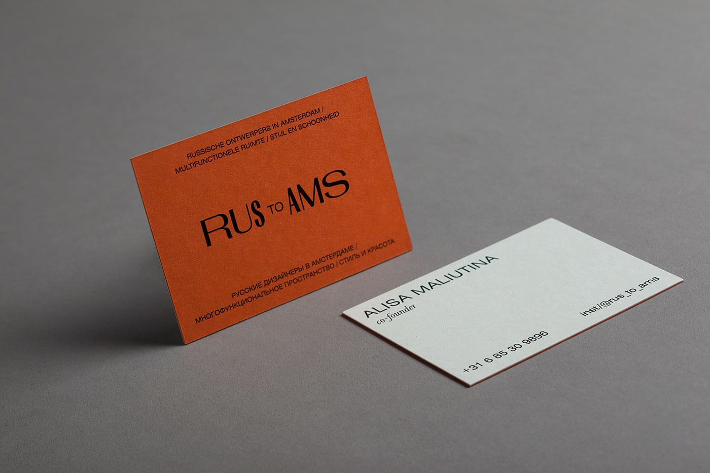 Brand identity for Rus to Ams cover image