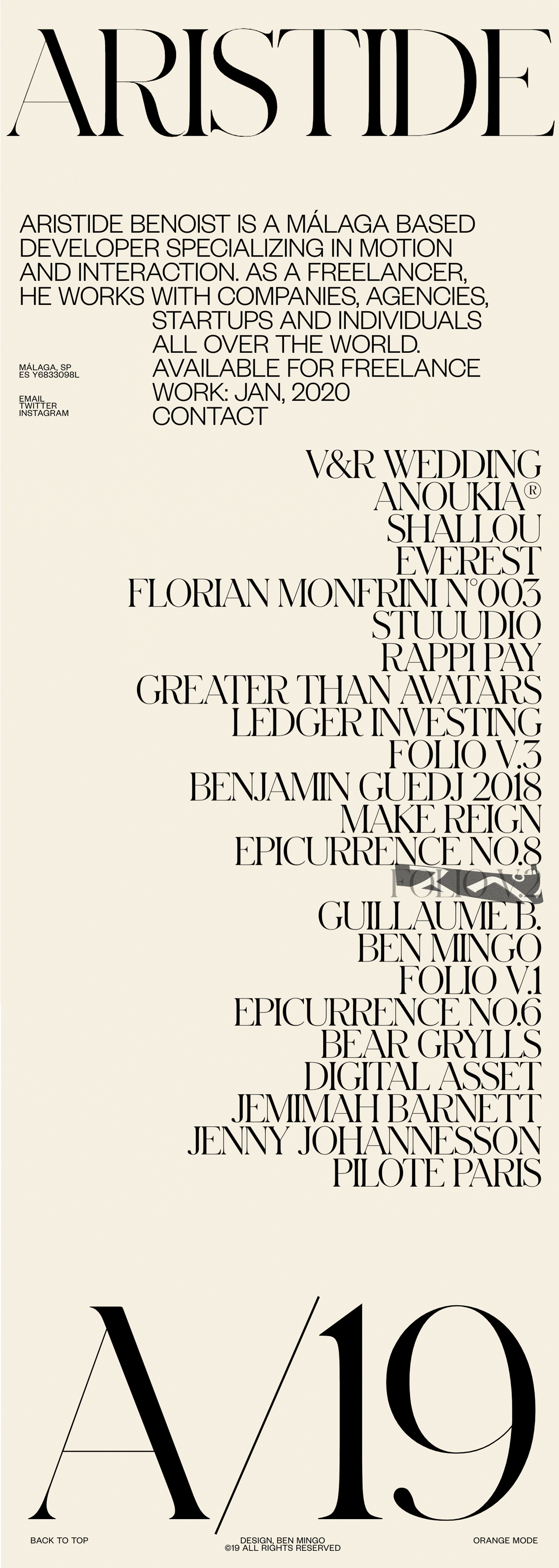 Aristide Benoist cover image