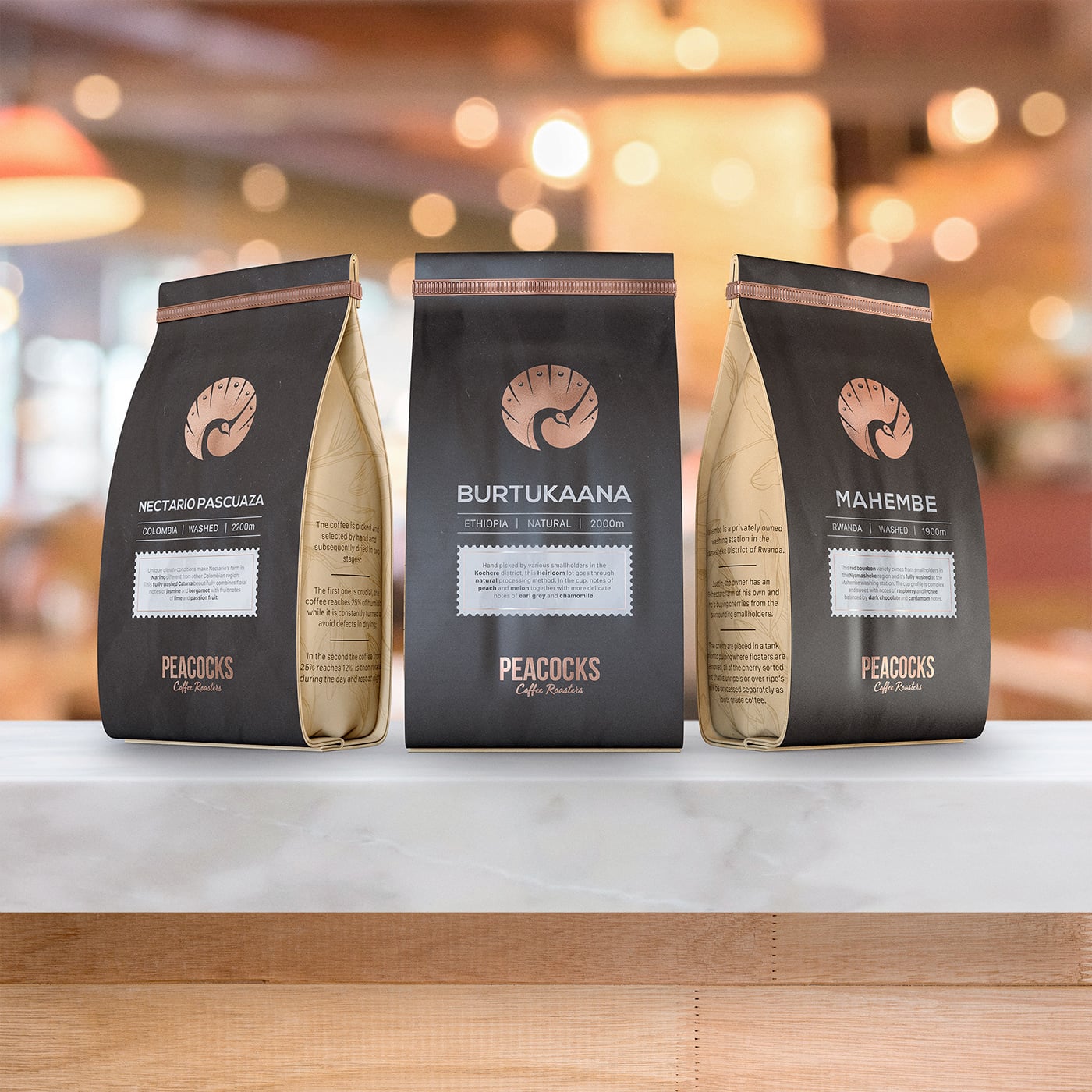 Peacocks Coffee Roasters Packaging cover image