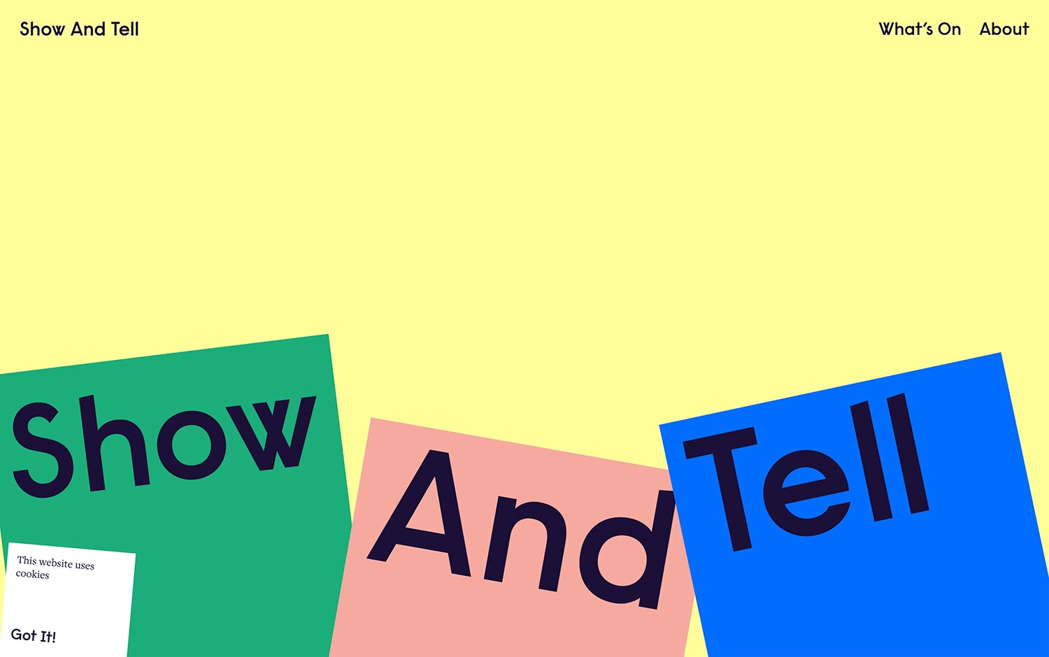 Show and Tell cover image