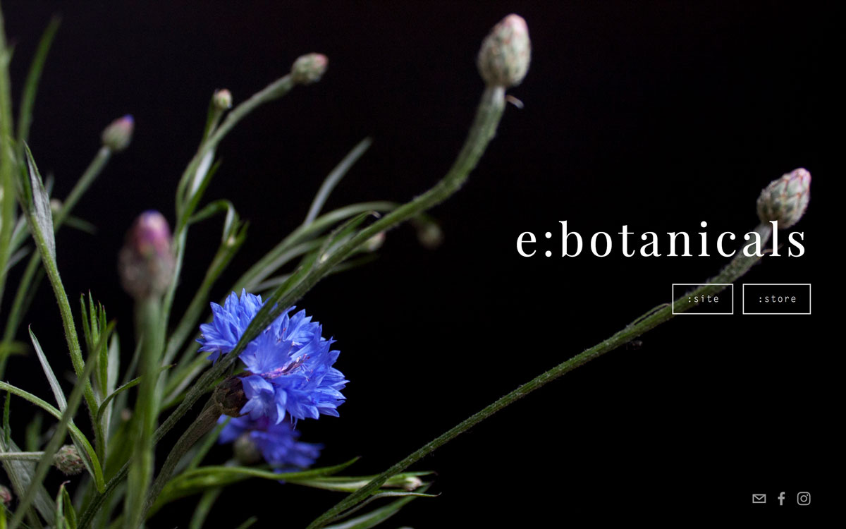 e: botanicals cover image