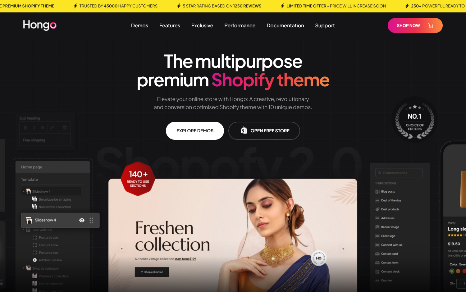 Hongo Shopify Theme cover image