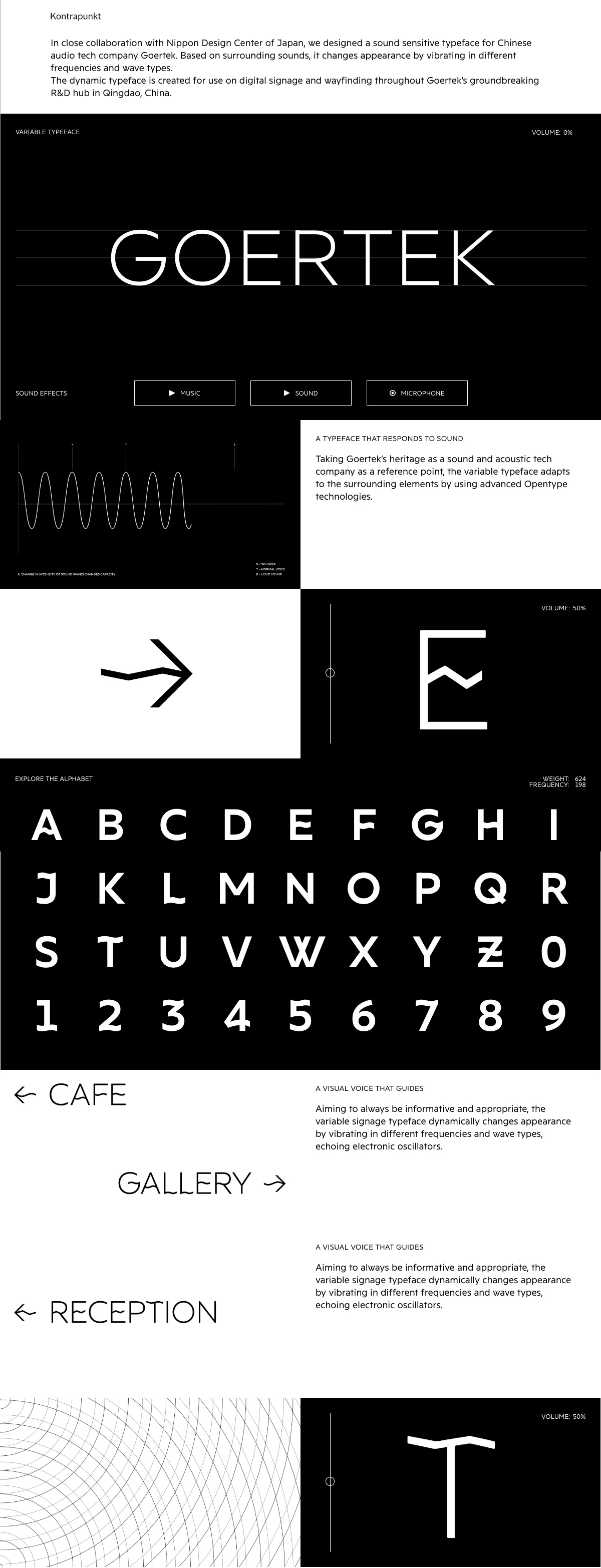 Goertek Sonic Typeface Case Study cover image